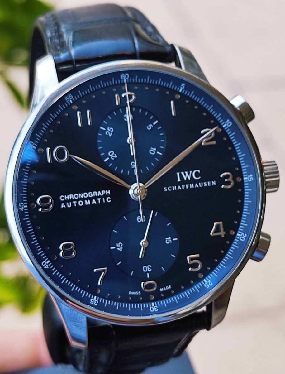 IWC שפהאוזן פורטוגז כרונוגרף לוח כחול