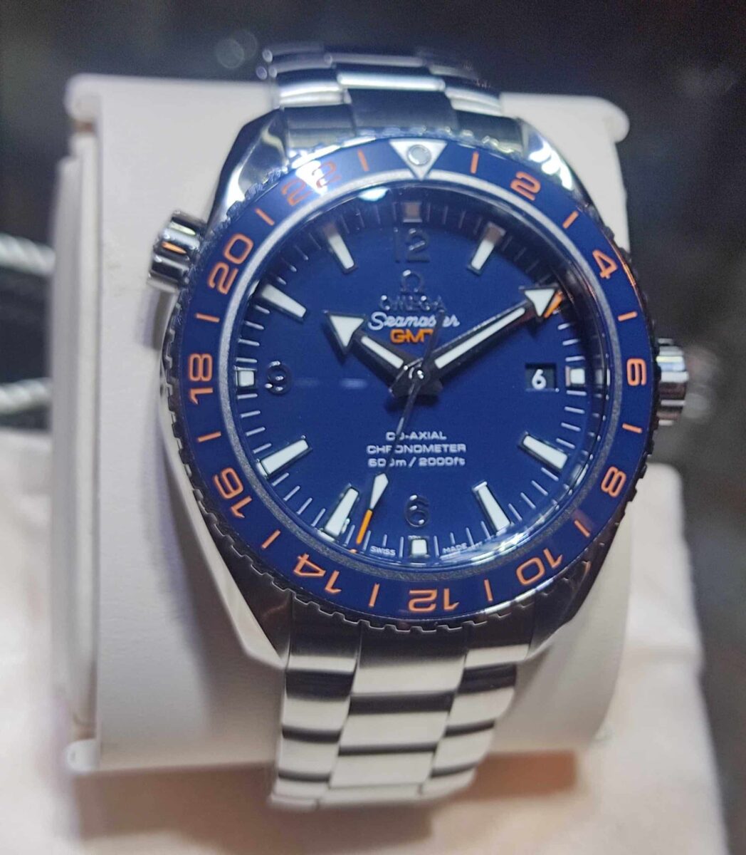 אומגה פלנט אושן 43.5מ"מ קרמי כחול דגם.GMT