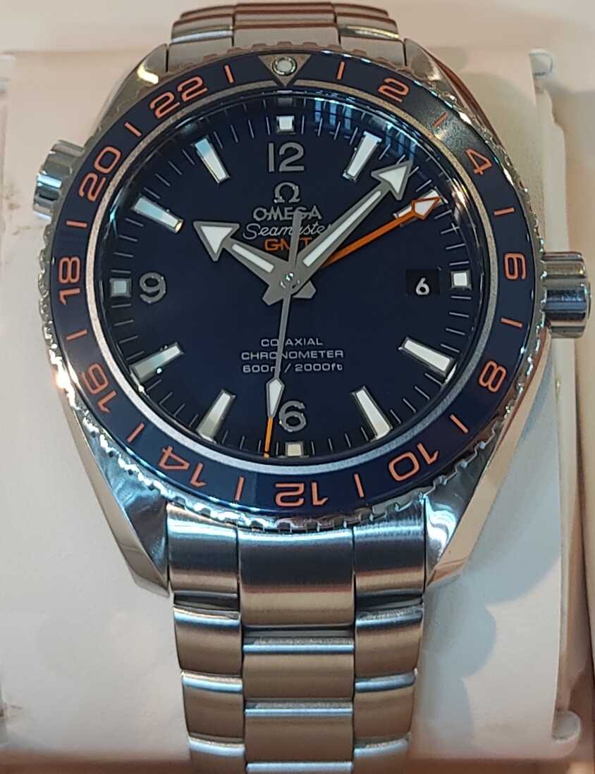 אומגה פלנט אושן 43.5מ"מ קרמי כחול דגם.GMT