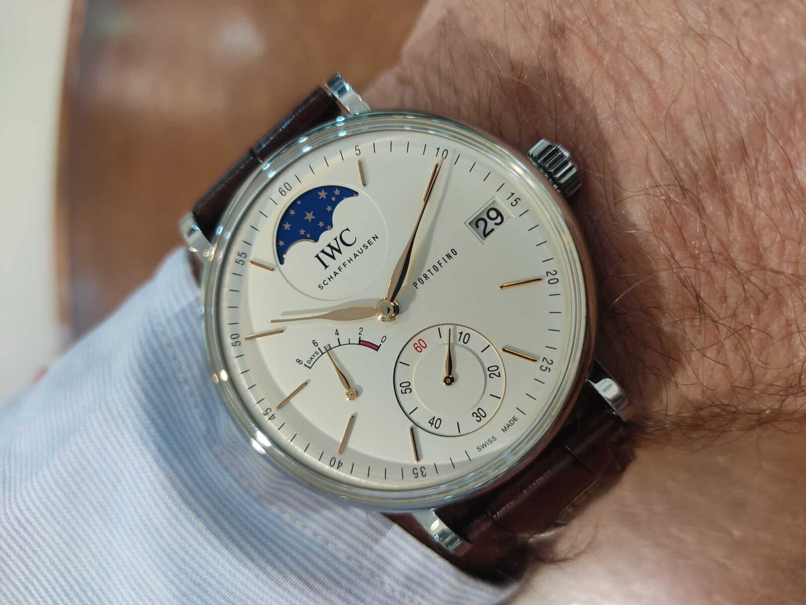 פורטופינו 8 ימים פלדה 45ממ IWC