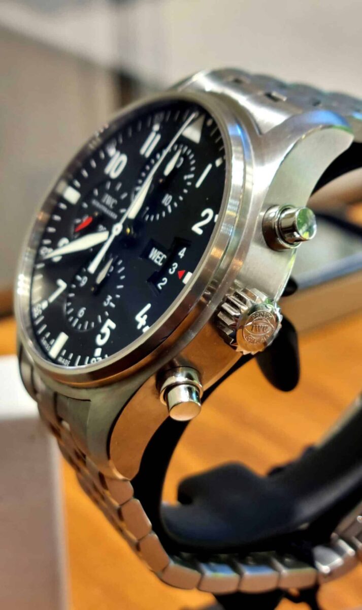IWC פילוט כרונוגרף תצוגת יום ותאריך מנגנון אוטומטי