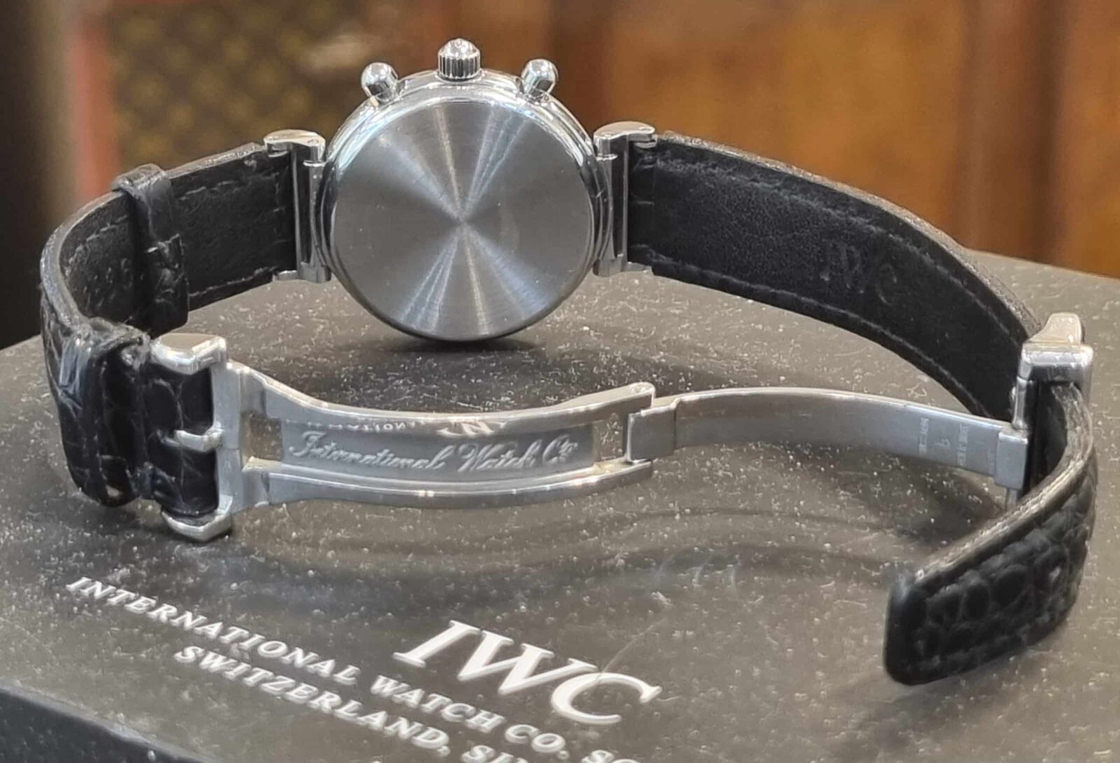 IWC דה וינצ’י נשים פלדה כרונוגרף 29ממ מנגנון קוורץ