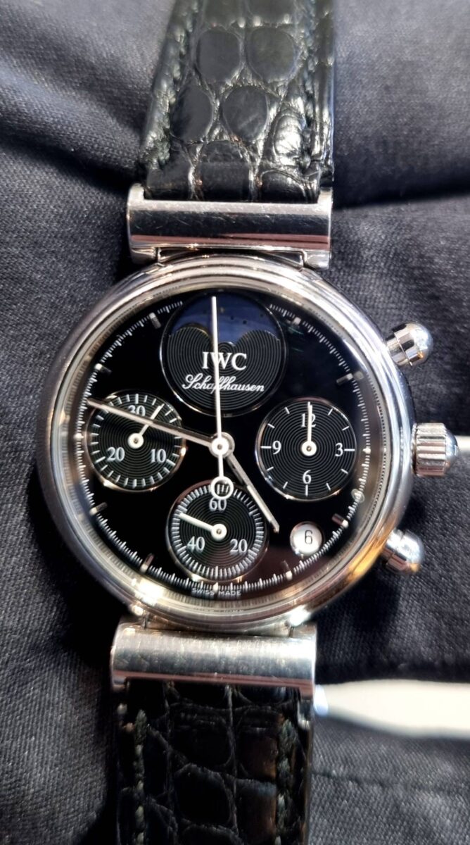 IWC דה וינצ’י נשים פלדה כרונוגרף 29ממ מנגנון קוורץ