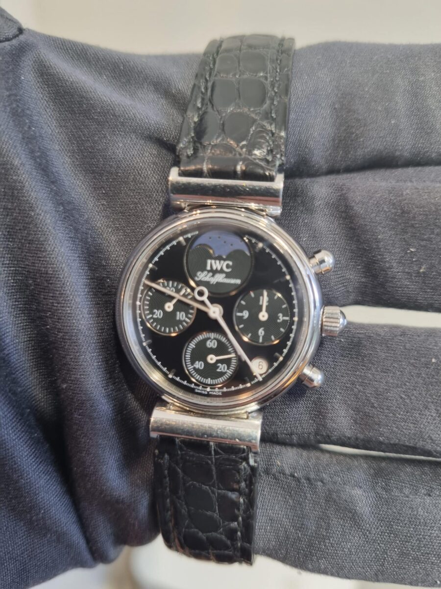 IWC דה וינצ’י נשים פלדה כרונוגרף 29ממ מנגנון קוורץ