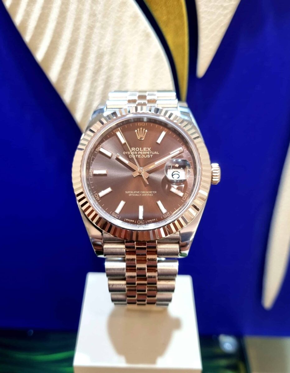 Rolex Datejust 41mm Rose Gold Chocolate Dial ref.126331