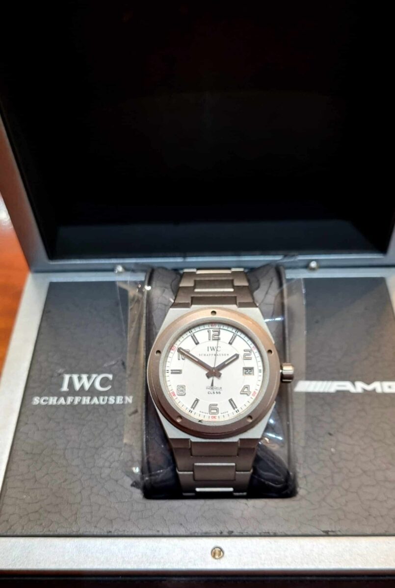 IWC אינג’ניר מהדורה מיוחדת איי אם ג’י עבור מרצדס טיטניום מנגנון אוטומטי דגם.3227 יד שנייה שנת 2005