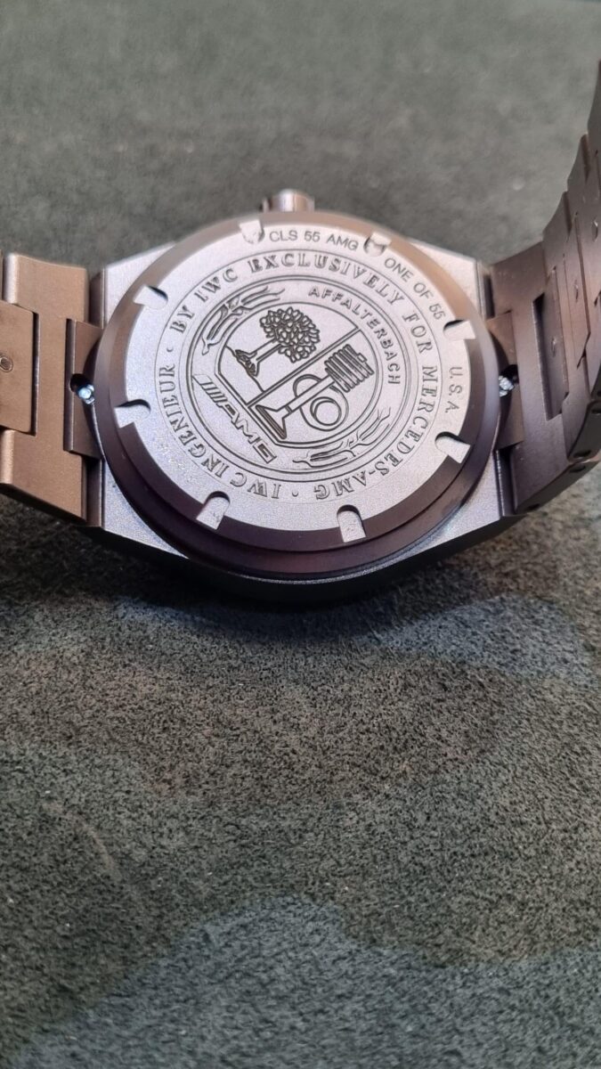IWC אינג’ניר מהדורה מיוחדת איי אם ג’י עבור מרצדס טיטניום מנגנון אוטומטי דגם.3227 יד שנייה שנת 2005