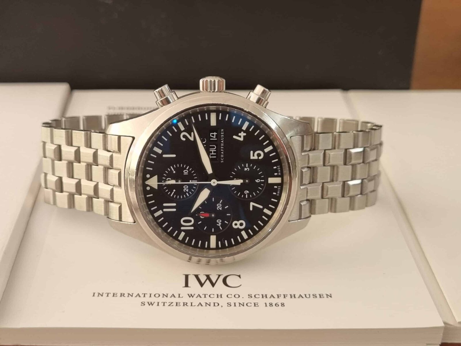 IWC כרונוגרף אוטומטי 42ממ דגם.371704 יד שנייה שנת 2009