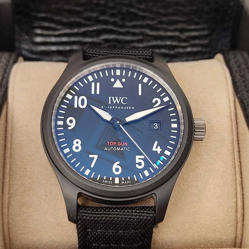 IWC פילוט טופ גאן שחור קרמי