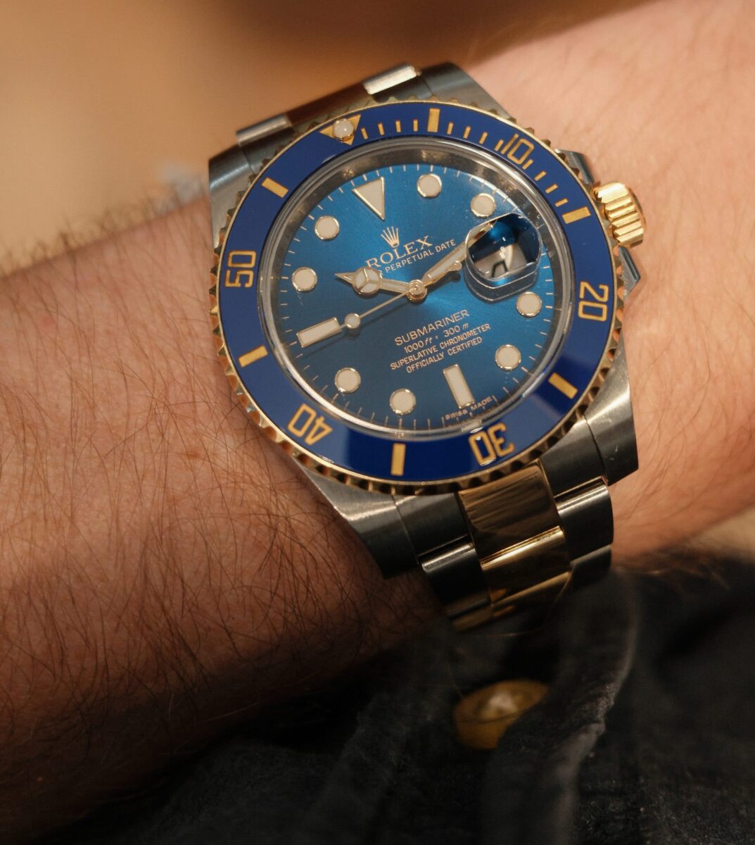 Rolex Submariner Blue Ceramic Steel & 18K Gold 116613