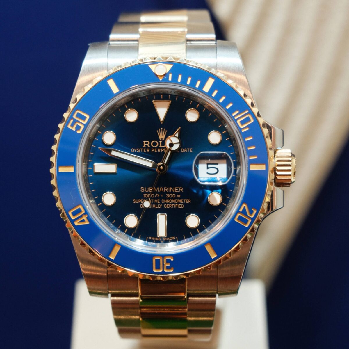 Rolex Submariner Blue Ceramic Steel & 18K Gold 116613