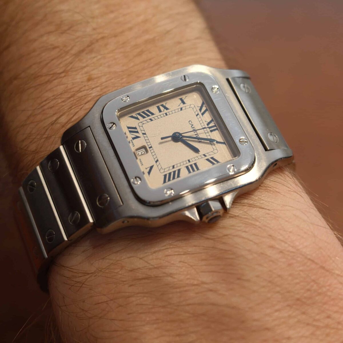 Cartier Santos Galbee Steel 1564