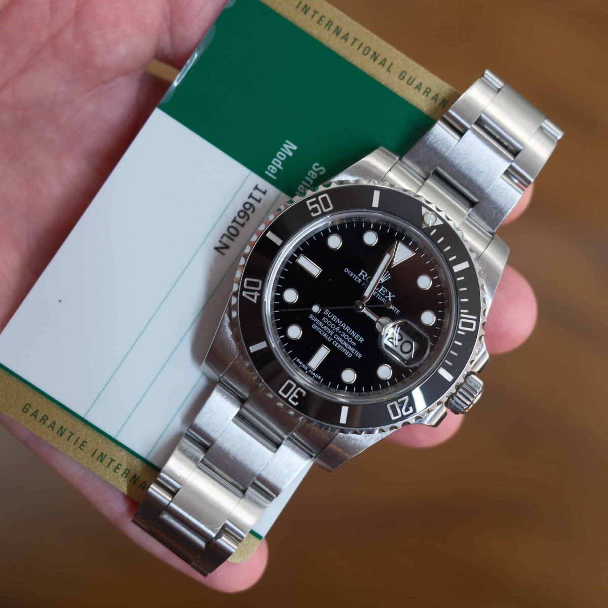 Rolex Submariner Date 40mm Ceramic 116610 Pre-owned 2016