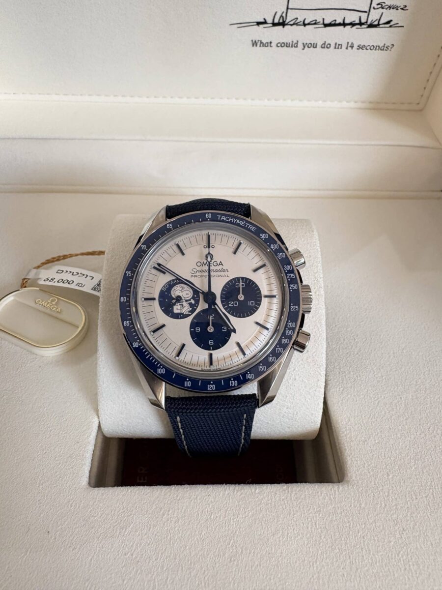 אומגה ספידמאסטר סנופי 50 שנה כחול חדש!!!!